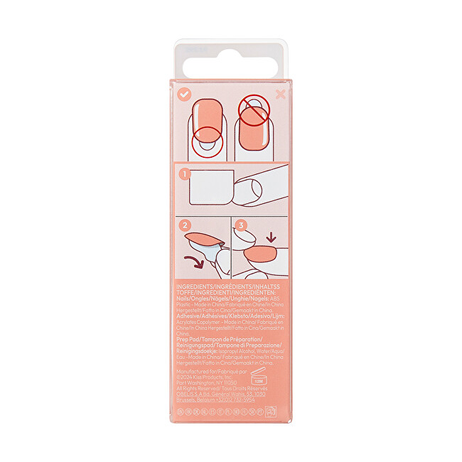 Kiss Adhesive nails ImPRESS Bare but Better MA - Serenity 30 pcs Dirbtiniai nagai thumbnail 3