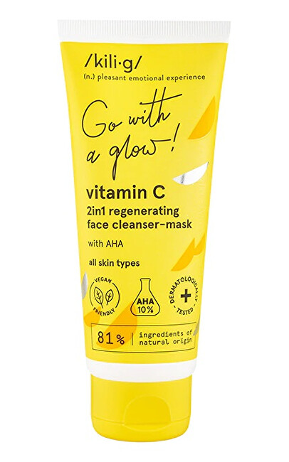 Kilig Čisticí a regenerační pleťová maska Vitamin C (2 in 1 Regenerating Face Cleanser-Mask) 75 ml
