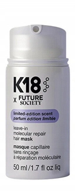 K18 Molekulární maska na vlasy Future Society Leave-In Molecular Hair Mask 50 ml