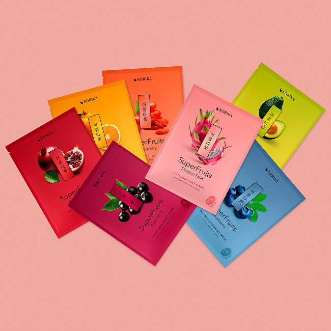 Dárková sada plátýnkových masek Superfruits 7 × 25 g