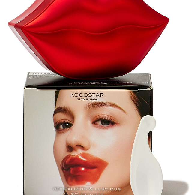 Kocostar Hydrogelová maska na rty Rose Lip Mask 20 ks