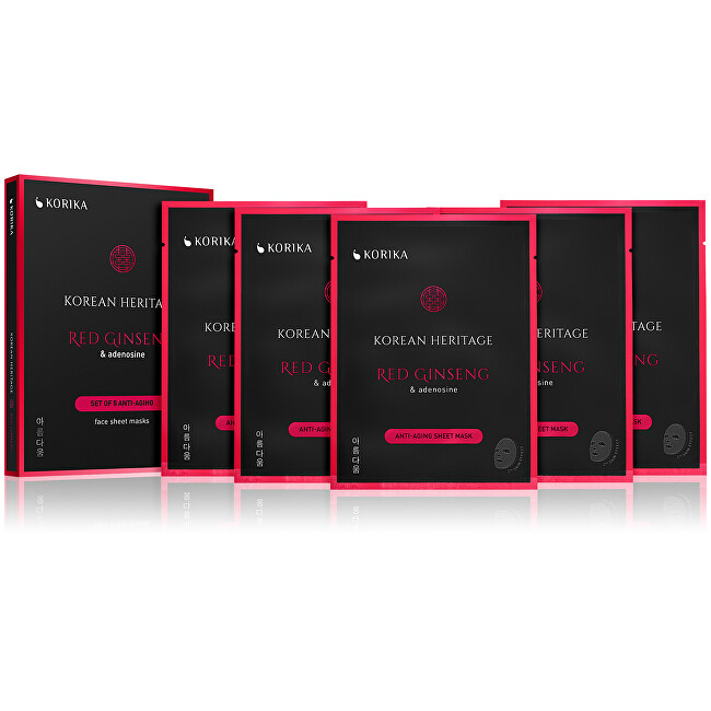 Sada plátýnkových masek proti stárnutí Korean Heritage 5 × 25 g