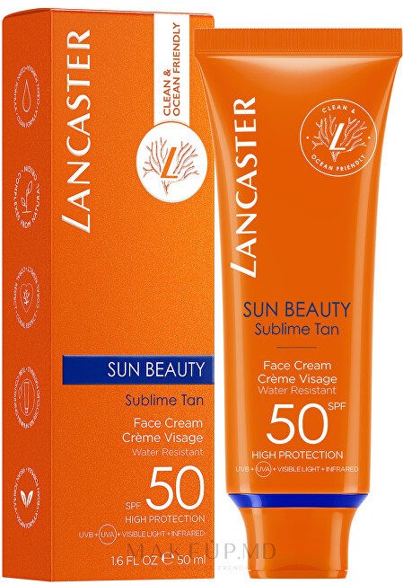 Opalovací krém na obličej SPF 50 Sun Beauty (Face Cream) 50 ml