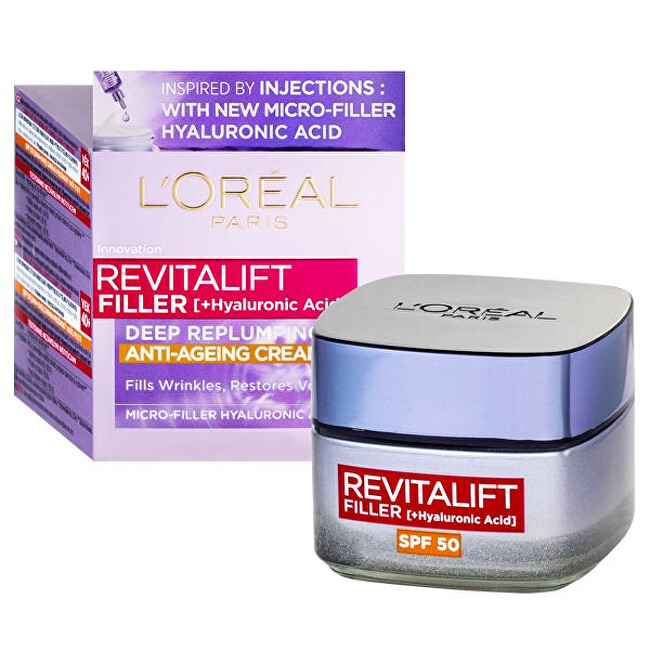 Denní krém proti stárnutí pleti SPF 50 Revitalift Filler (Anti-Wrinkle Cream) 50 ml