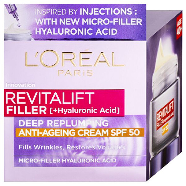 Denní krém proti stárnutí pleti SPF 50 Revitalift Filler (Anti-Wrinkle Cream) 50 ml