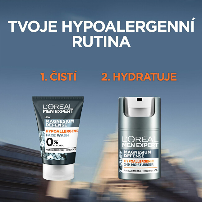 Denní pleťový krém Men Expert Magnesium Defense (Moisturiser) 50 ml
