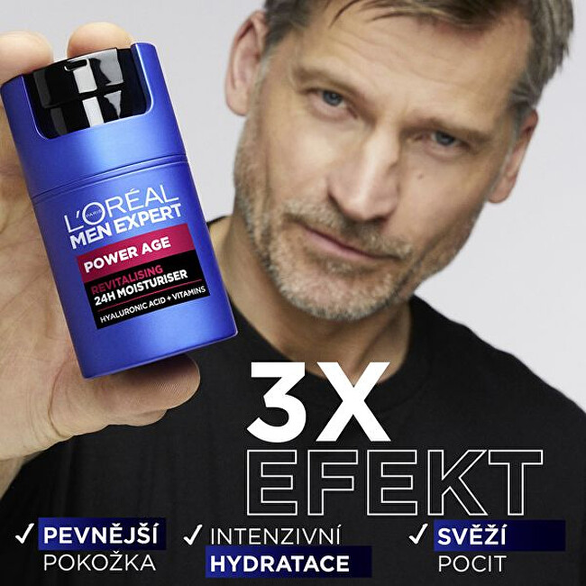Revitalizační 24h hydratační krém Men Expert Power Age (Revitalising 24H Moisturiser) 50 ml