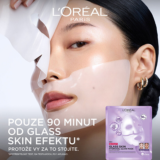 L'Oréal Paris  Sada rozjasňujících masek Filler Glass Skin Mask 4 x 25 g