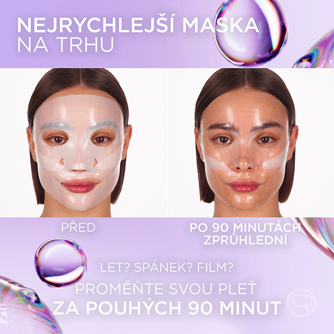 L'Oréal Paris  Sada rozjasňujících masek Filler Glass Skin Mask 4 x 25 g