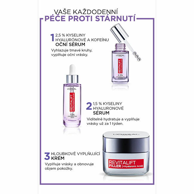 Oční sérum s 2,5% kyselinou hyaluronovou Revitalift Filler (Eye Serum) 20 ml