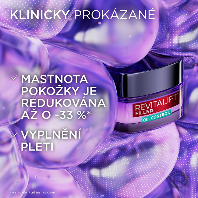 Pleťový krém pro mastnou pleť Revitalift Filler Oil Control (Cream) 50 ml