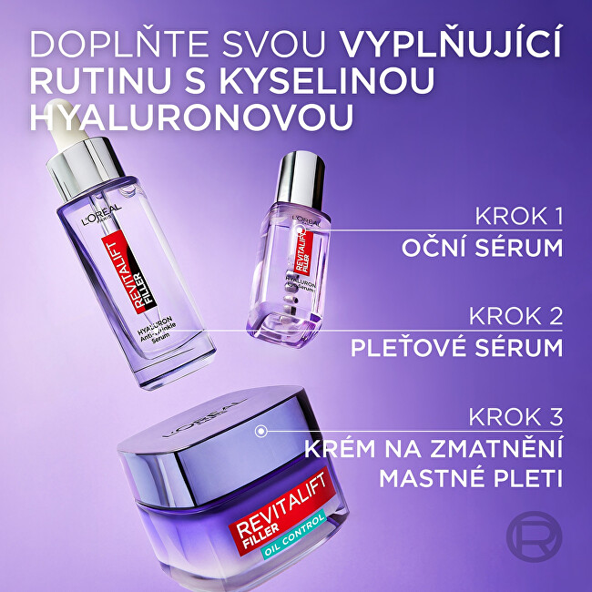 Pleťový krém pro mastnou pleť Revitalift Filler Oil Control (Cream) 50 ml