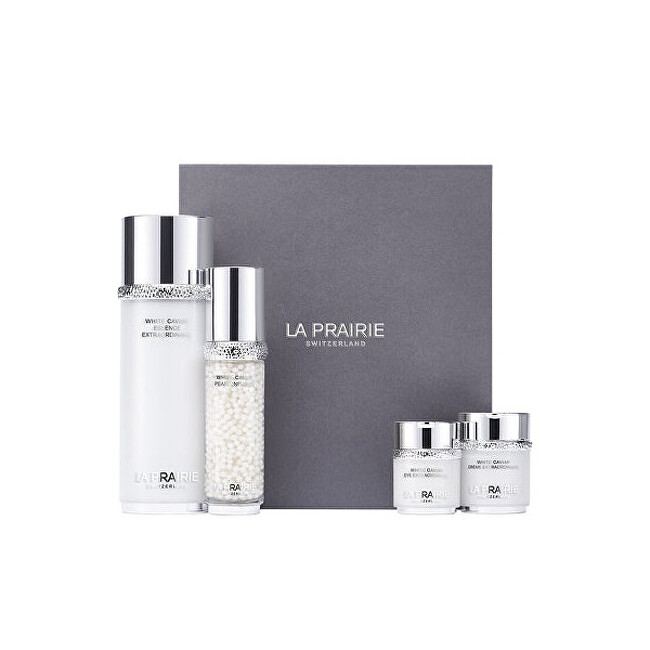 La Prairie Kosmetická sada rozjasňující a zpevňující pleťové péče White Caviar Brightening & Firming Ritual Pro hydrataci, Vyživující