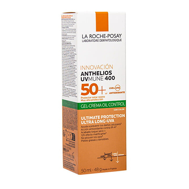 La Roche Posay Zmatňující zabarvený gel-krém SPF 50+ Anthelious XL (Tinted Dry Touch Gel Cream) 50 ml