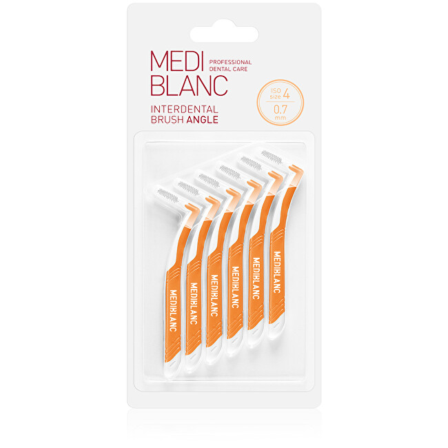Interdental brush 0.7 mm yellow 6 pcs