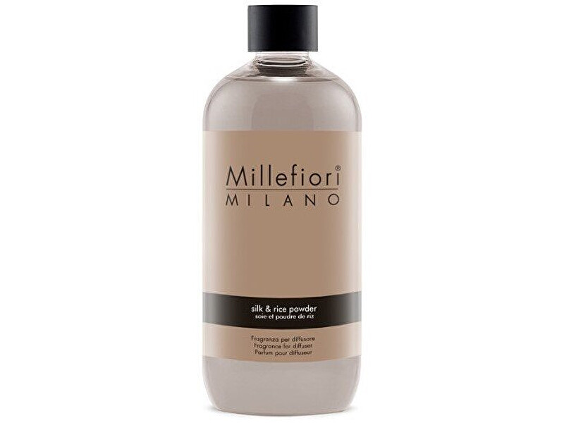 Millefiori Milano Náhradná náplň do arómy difuzéra Natural Hodváb & ryžový prášok 250 ml