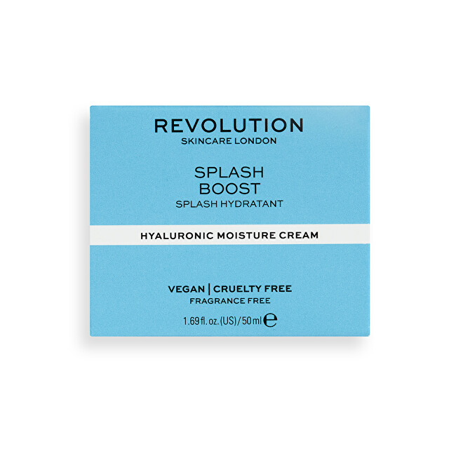 Hydratační krém Revolution Skincare (Splash Boost with Hyaluronic Acid) 50 ml