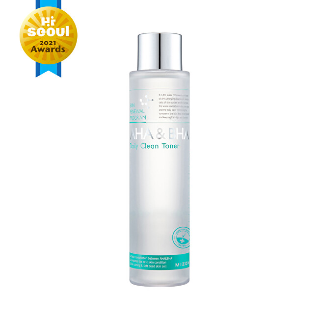 Exfoliační toner s kyselinami a enzymy AHA & BHA (Daily Clean Toner) 150 ml