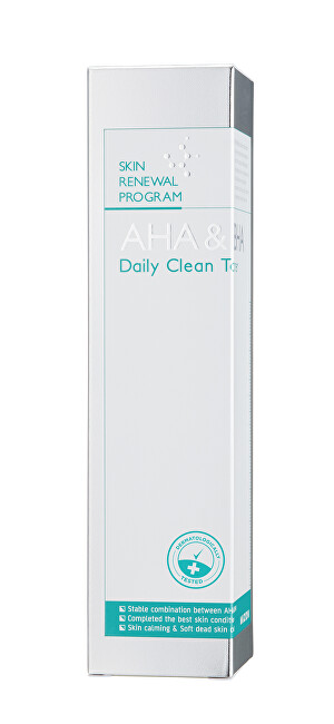 Exfoliační toner s kyselinami a enzymy AHA & BHA (Daily Clean Toner) 150 ml