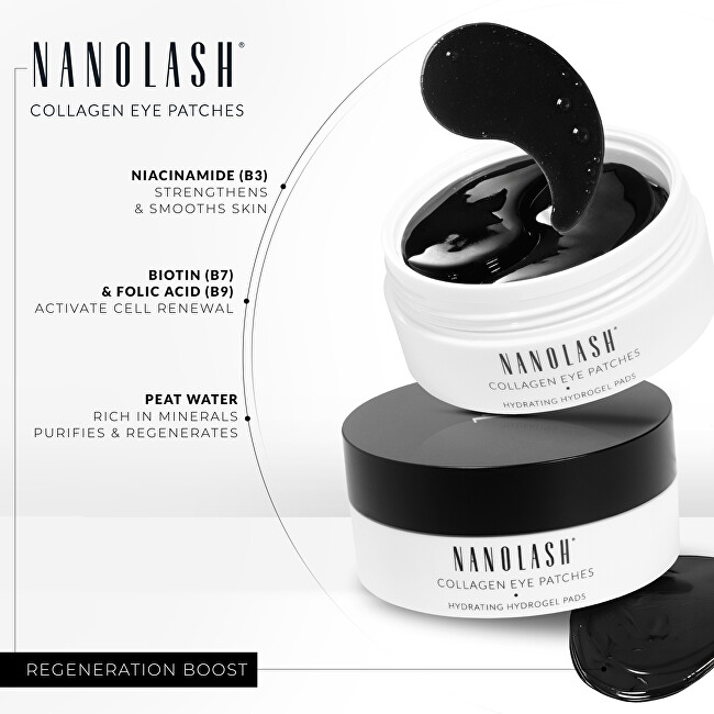 Nanolash Hydrogelové polštářky pod oči Collagen Eye Patches 60 ks