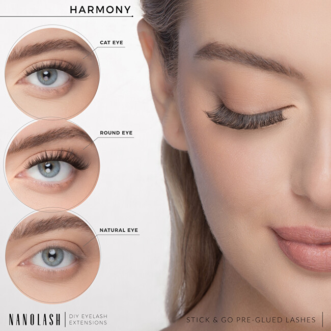 Nanolash Umelé riasy Harmony Stick & Go Pre-glued Lashes 36 ks