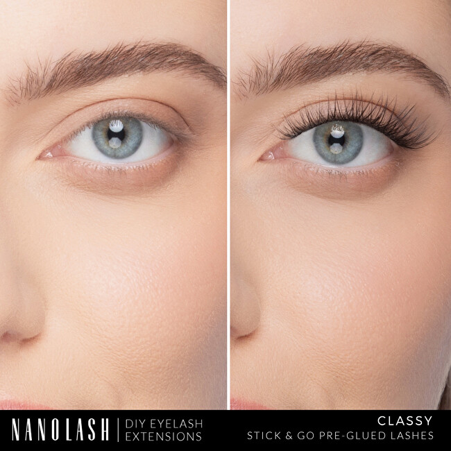 Nanolash Samolepicí trsové řasy Stick & Go Pre-Glued Lashes 36 ks