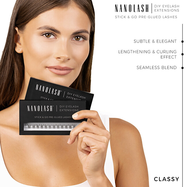 Nanolash Samolepicí trsové řasy Stick & Go Pre-Glued Lashes 36 ks