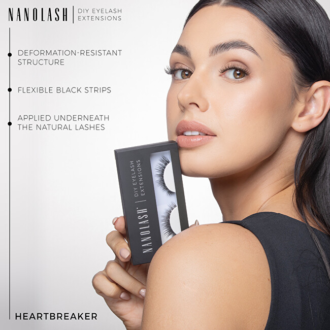 Nanolash Umělé trsové řasy Heartbreaker DIY Eyelash Extensions 36 ks