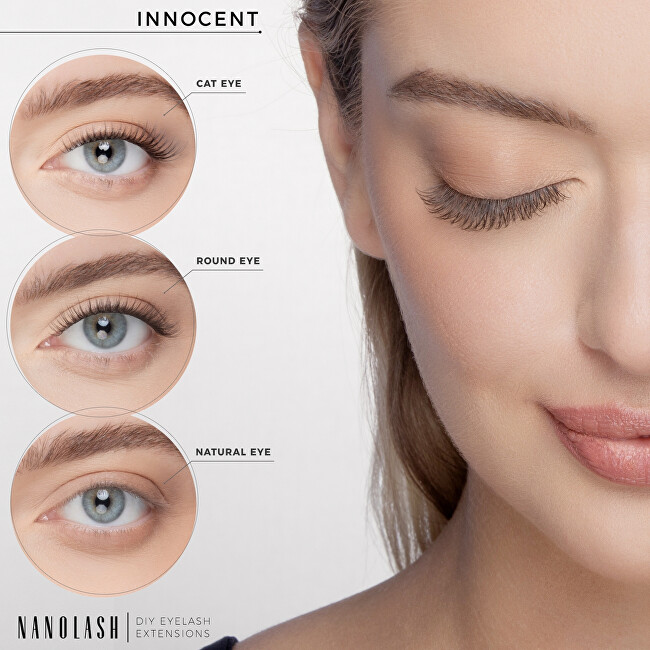 Nanolash Umělé trsové řasy Innocent DIY Eyelash Extensions 36 ks