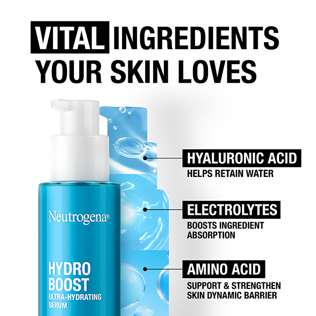 Neutrogena Hydratační pleťové sérum Hydro Boost (Hyaluronic Acid Ultra-Hydrating Serum) 30 ml