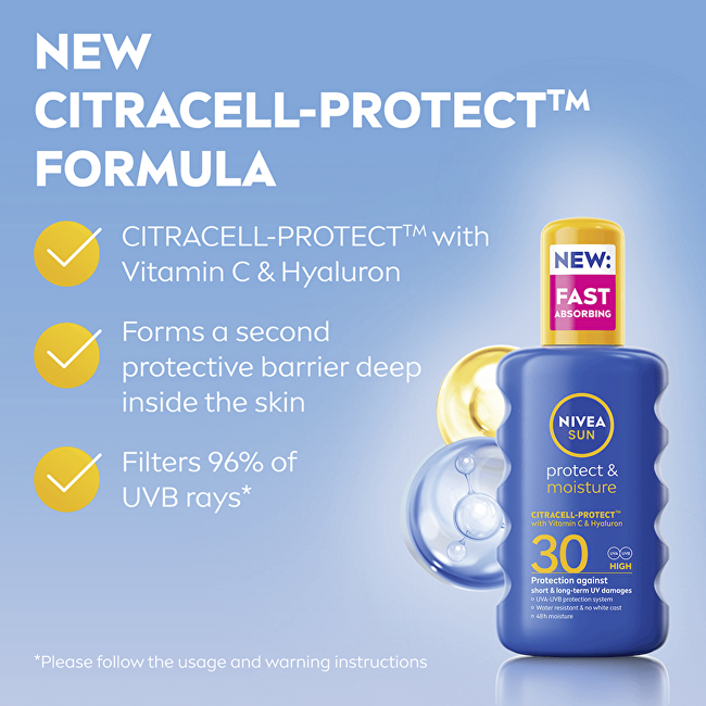 Hydratační sprej na opalování OF 30 Sun (Protect & Moisture Sun Spray) 200 ml
