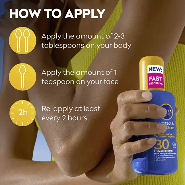 Hydratační sprej na opalování OF 30 Sun (Protect & Moisture Sun Spray) 200 ml