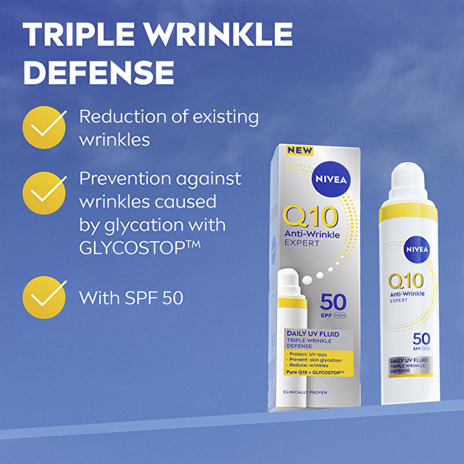 Denní pleťový fluid SPF 50 Q10 Anti-Wrinkle Expert (Daily UV Fluid) 40 ml