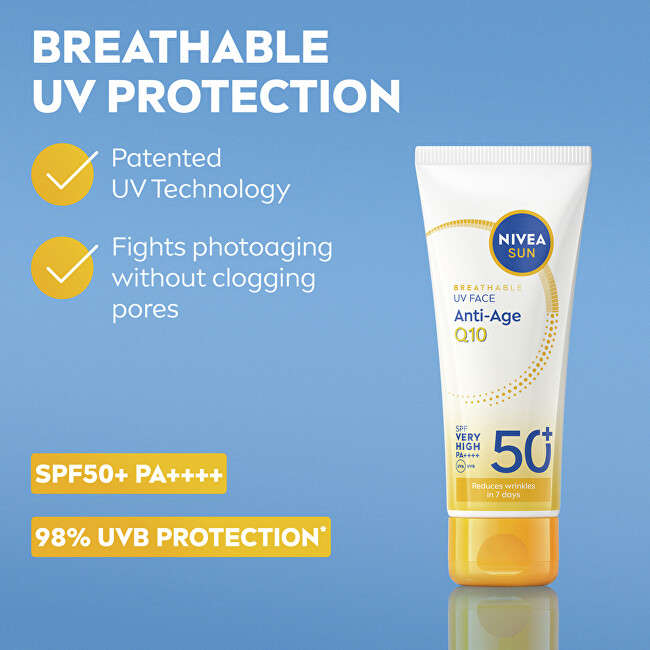 Ochranný pleťový krém SPF 50+ Anti-Age Q10 UV Face Cream 40 ml