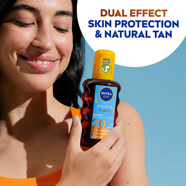 Olej na opalování ve spreji podporující zhnědnutí SPF 20 Sun (Protect & Bronze Oil) 200 ml