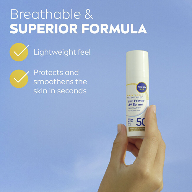 Pleťové sérum 2v1 SPF 50+ (Daily UV Serum) 30 ml