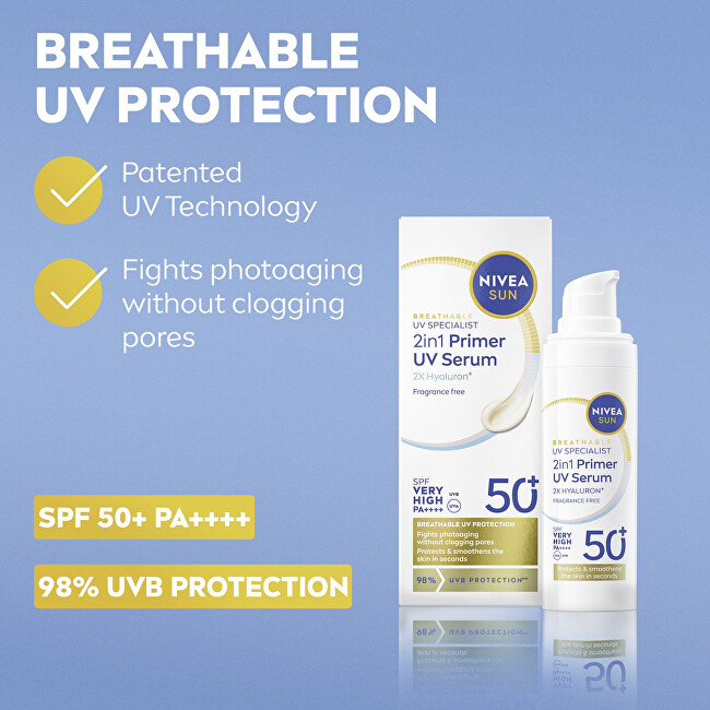Pleťové sérum 2v1 SPF 50+ (Daily UV Serum) 30 ml
