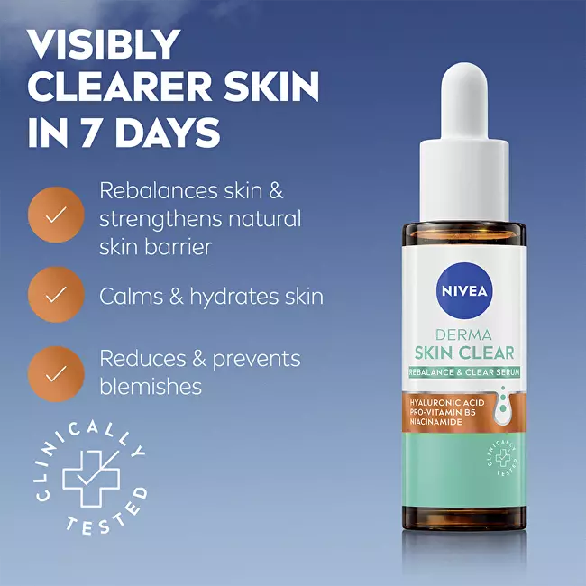 Regenerační a hloubkově hydratační pleťové sérum Derma Skin Clear Serum 30 ml