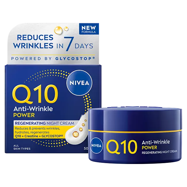Regenerační noční krém proti vráskám Q10 Power 50 ml