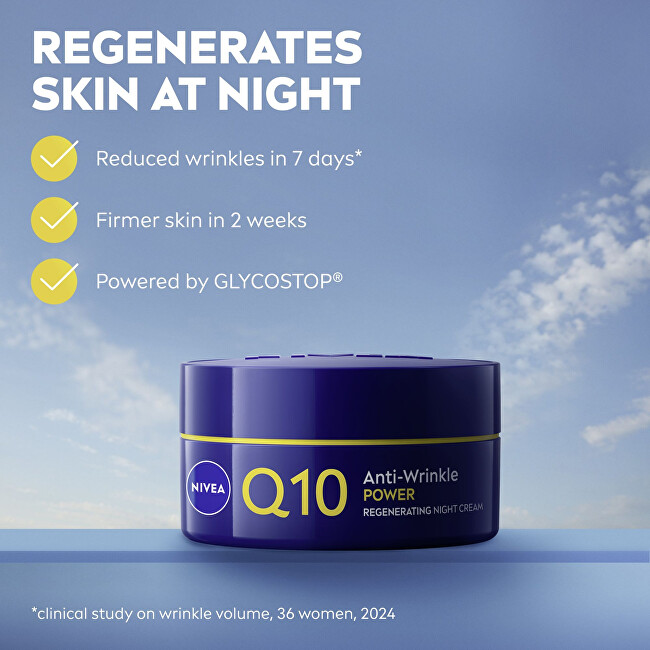 Regenerační noční krém proti vráskám Q10 Power 50 ml