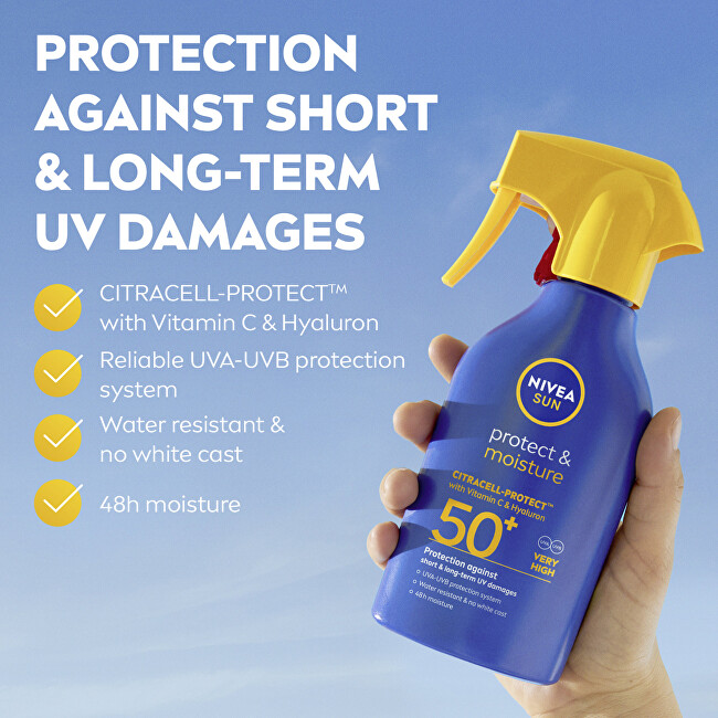 Sprej na opalování SPF 50+ Protect & Moisture 250 ml
