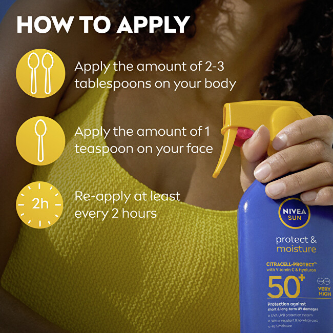 Sprej na opalování SPF 50+ Protect & Moisture 250 ml