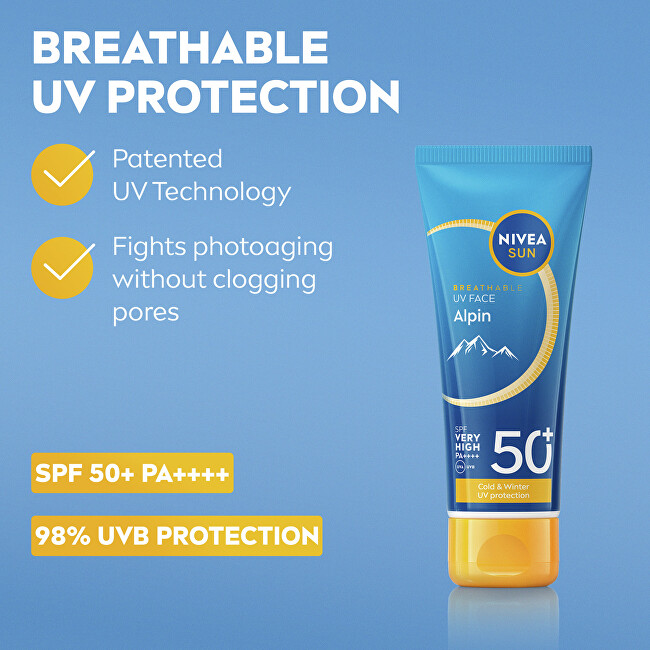 Krém na opalování SPF 50+ Alpin UV Face Cream 40 ml