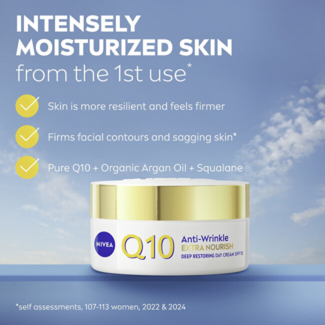 Výživný denní krém proti vráskám Q10 OF 15 (Anti-Wrinkle Extra Nourishing Cream) 50 ml