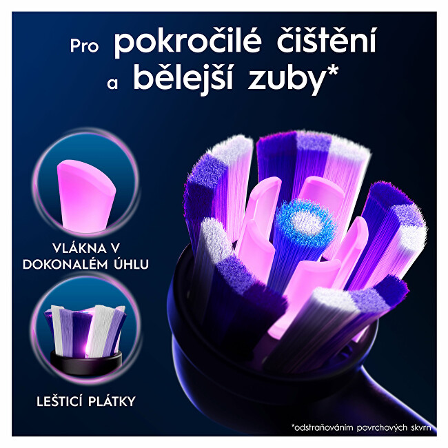 Náhradní kartáčkové hlavice iO Radiant White Black 4 ks