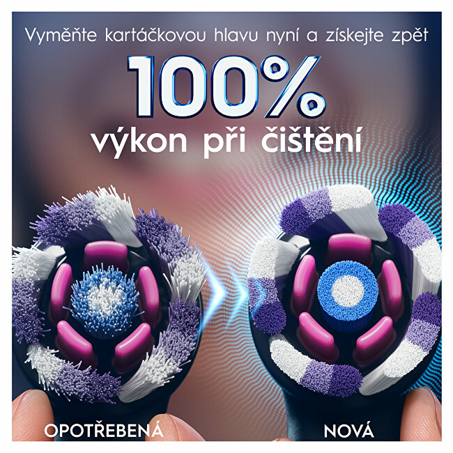 Náhradní kartáčkové hlavice iO Radiant White Black 4 ks