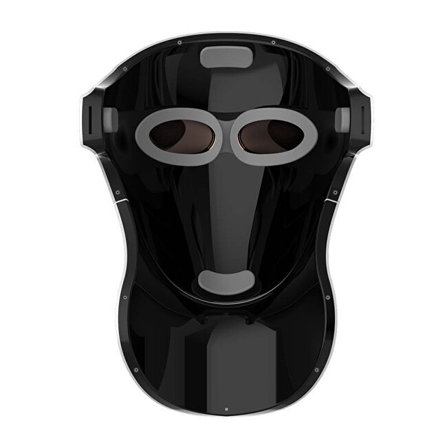 Profesionální ošetřující LED maska na obličej a krk s nabíjecí stanicí (Black, Gold)