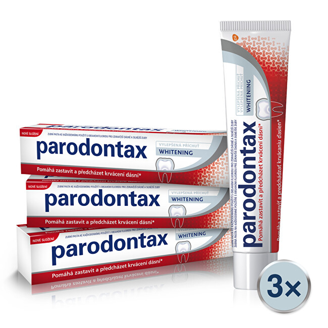 Parodontax Zubní pasta s bělicím účinkem Whitening Tripack 3 x 75 ml