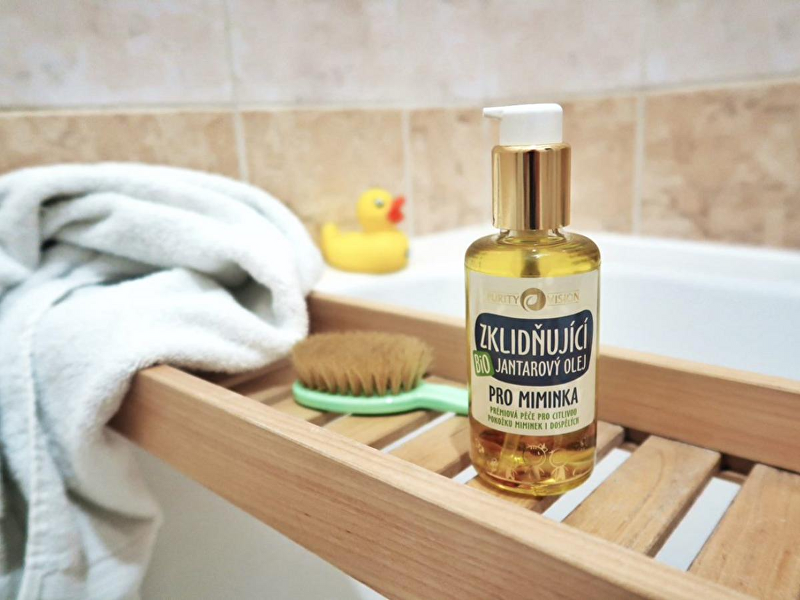 Bio Zklidňující jantarový olej pro miminka 95 ml