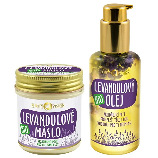 Pečující sada s levandulí lékařskou